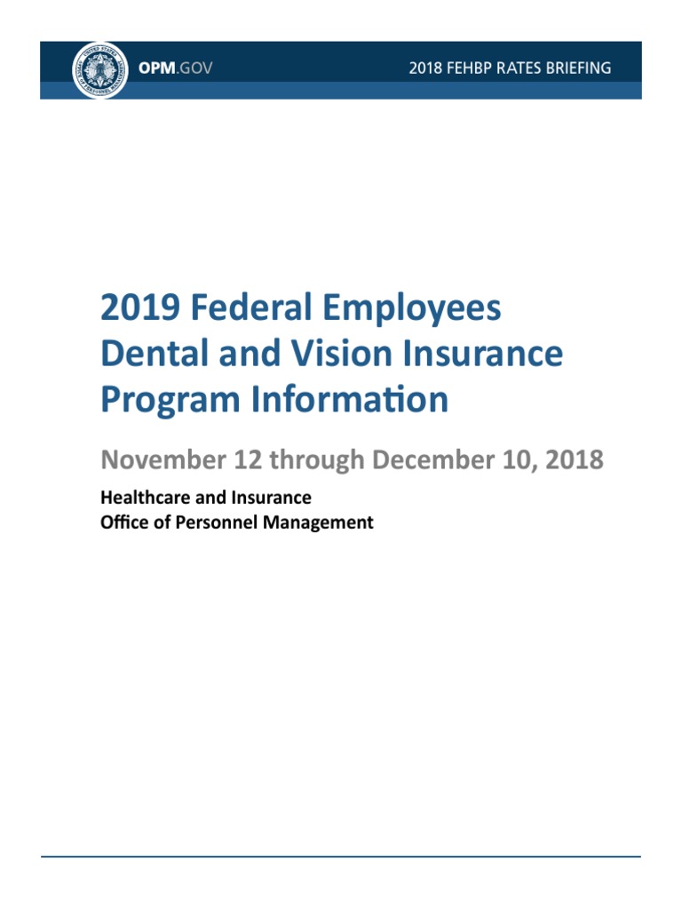 FEDVIP Open Enrollment 2019 Guide | PDF | Healthcare Industry | Healthcare