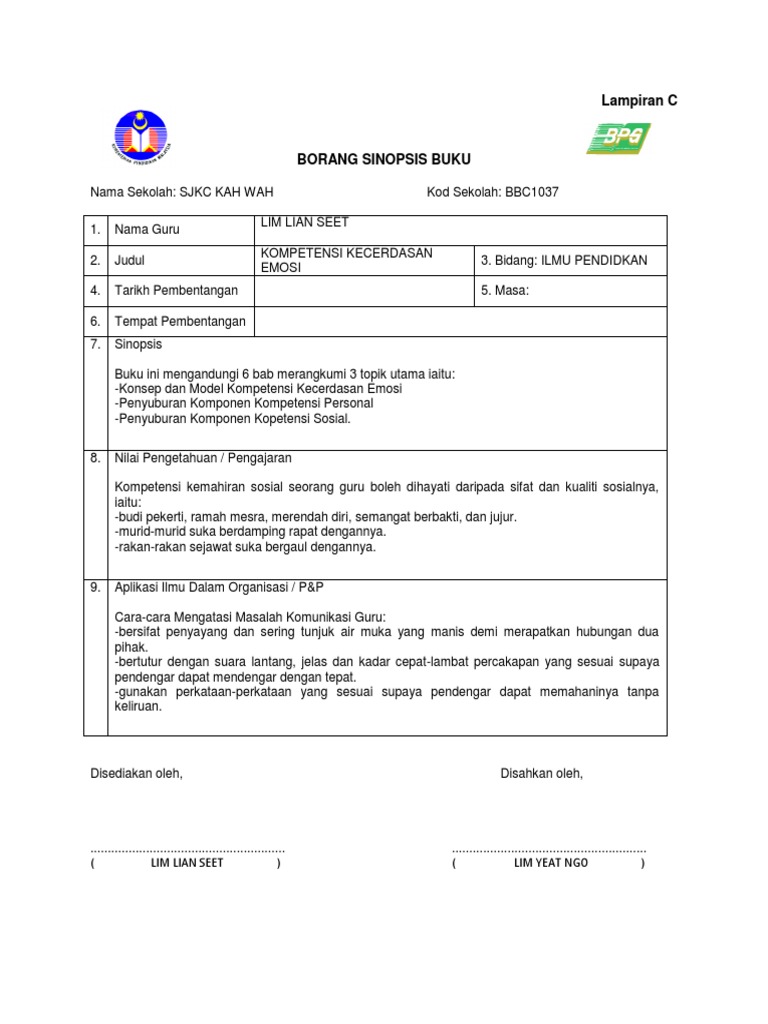 Sinopsis Kompetensi Kecerdasan Emosi Pdf