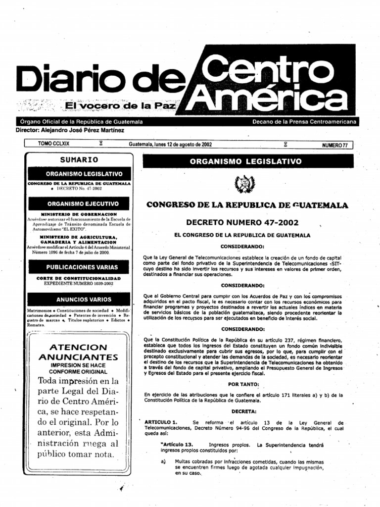 Ley General de SIT PDF