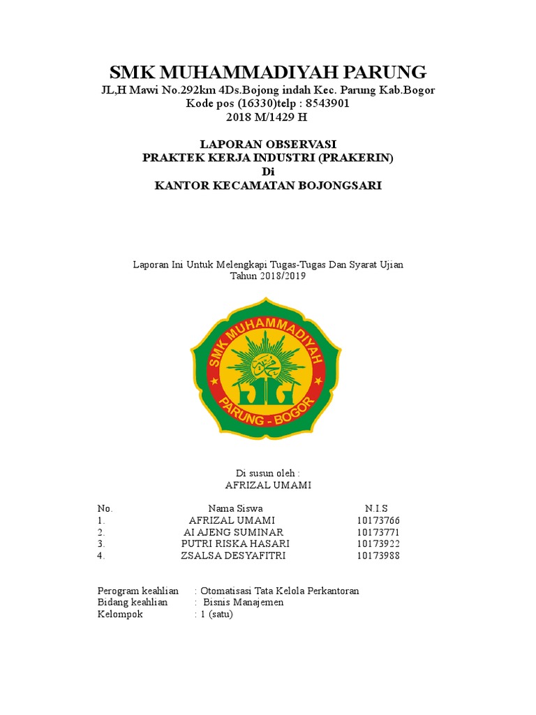 Laporan Pkl
