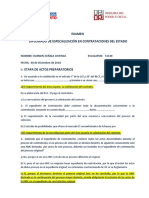 Examen de Contrataciones Con El Estado