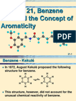 Chapter 21, Benzene and and The Concept of Aromaticity