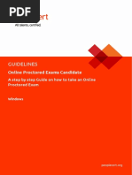 Online Proctored Exams Candidate GuidelinesWindows