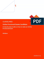Online Proctored Exams Candidate GuidelinesWindows
