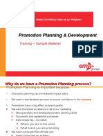 Promotions Planning and Development Course Sample Materials v1 SSD 101310