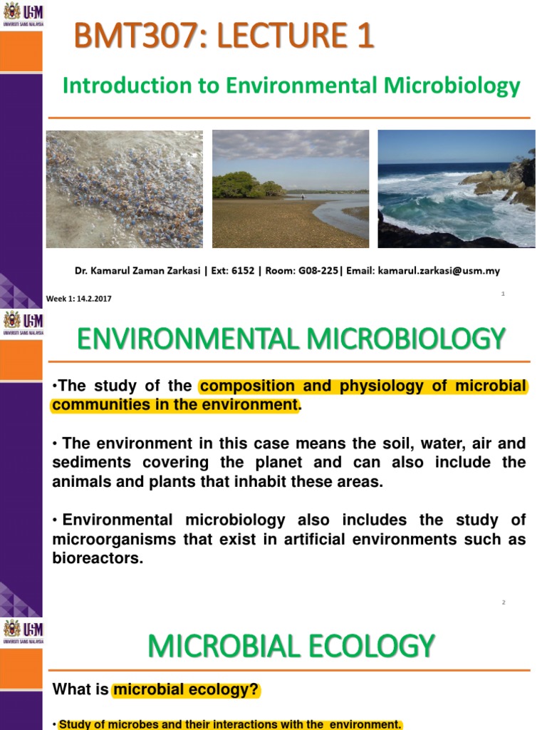 Introduction To Environmental Microbiology | PDF | Microorganism | Ecology