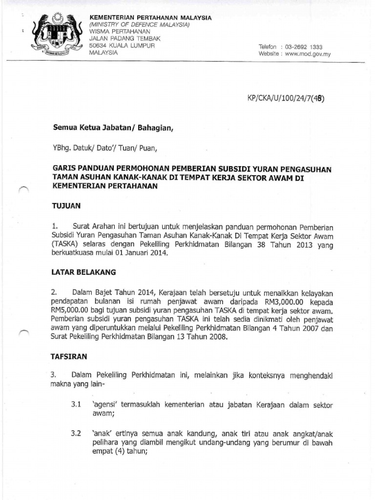 Garis Panduan Taska Kementerian  PDF