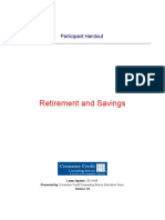 Participant Handout -Retirement and Savings