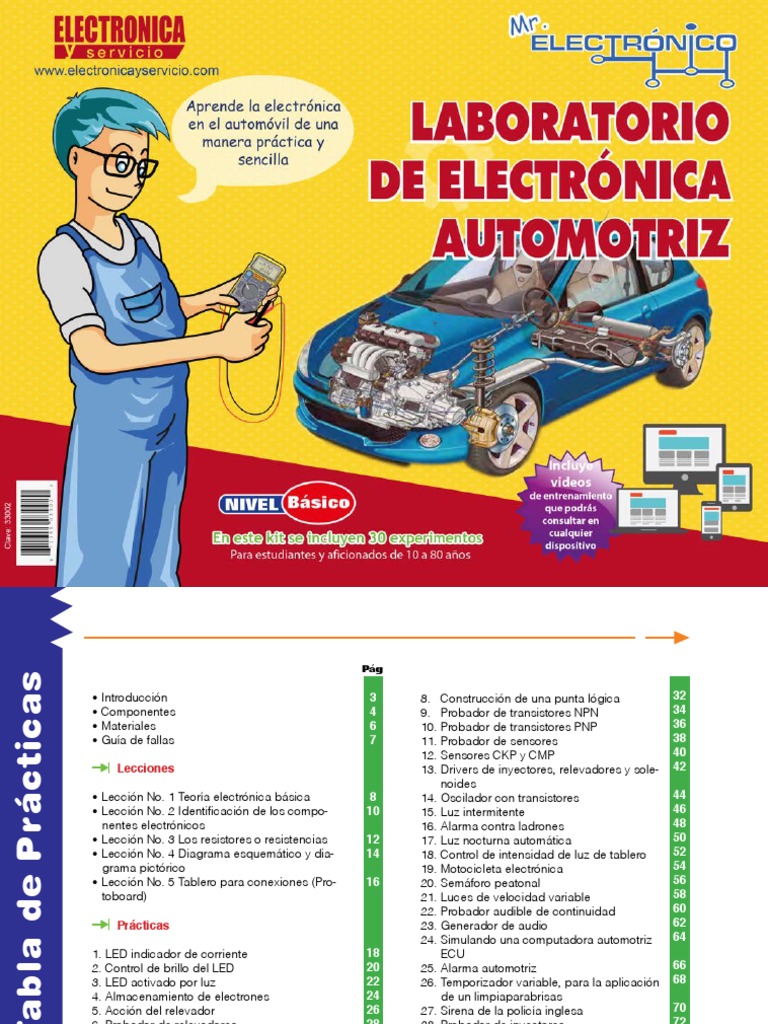 Laboratorio de Electrónica Automotriz | PDF | Diodo emisor de luz ...
