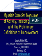 Myositis Core Set Measures of Activity Including The Mmt8 and Preliminary Definitions of Improvement 508