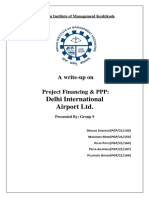 Delhi International Airport LTD.: A Write-Up On Project Financing & PPP