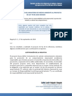 Conceptos Juridicos Proyecto de Ley 070 de 2010 Sobre RSE en Colombia