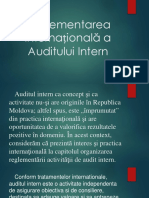 Audit intern Reglementarea internațională a AI