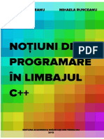 Noțiuni de Programare În Limbajul C++ PDF