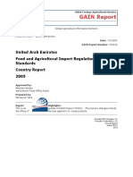 GAIN Report: United Arab Emirates Food and Agricultural Import Regulations and Standards Country Report 2005