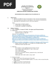 Lesson Plan in Science IV - 4th Quarter Chapter 1 Lesson