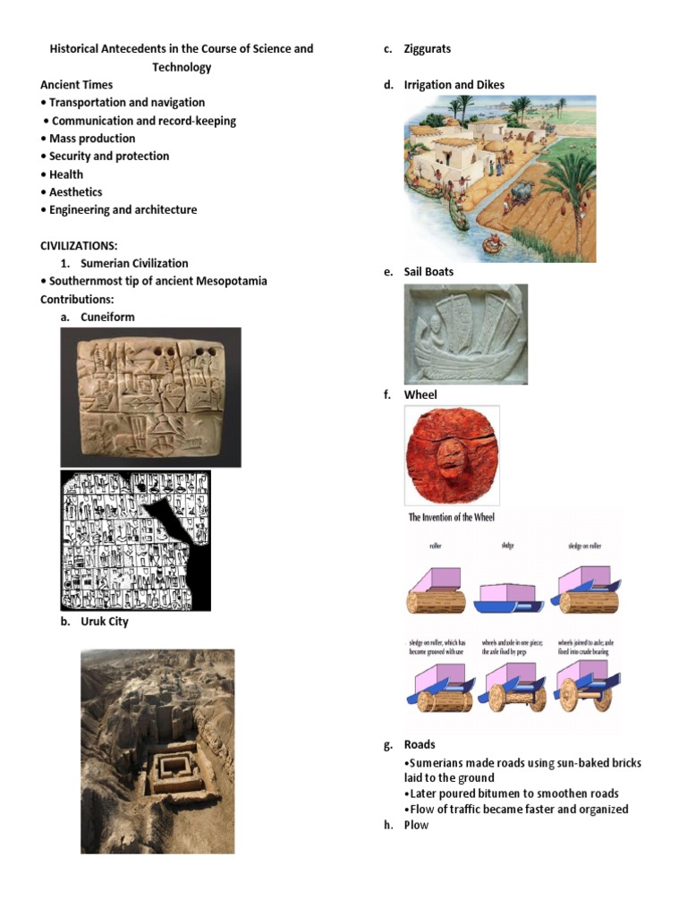 Ancient Civilizations and Technology | PDF | Mesopotamia | Sumer