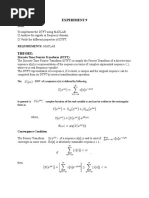 Experiment 9: The DTFT of A Sequence X (N) Is Defined by Following