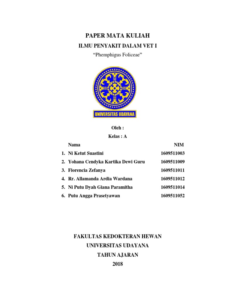 Paper Phempigus Foliceae PDF  PDF