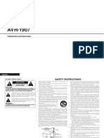 Denon AVR 1907 User Manual