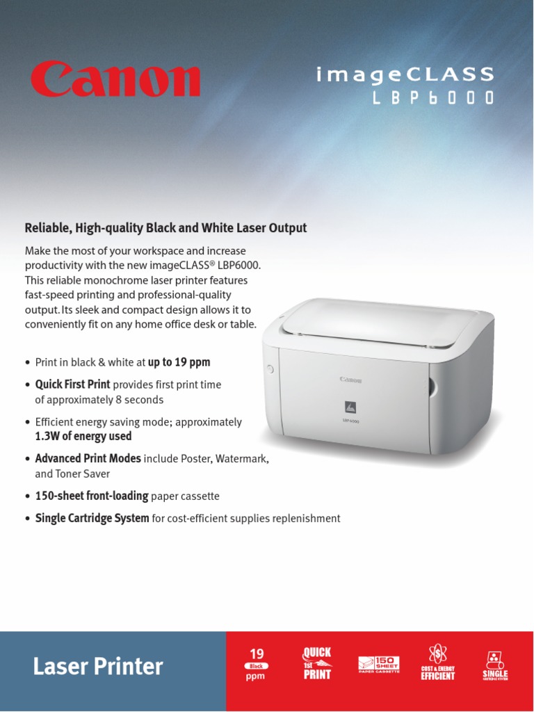 canon lbp6000 printer setup windows 10