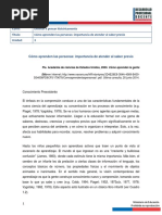 Como Aprenden Las Personas