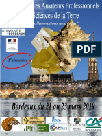 Troisièmes rencontres entre amateurs et professionnels en sciences de la Terre (Bordeaux 21-23 mars 2019)