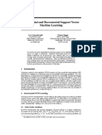 1814 Incremental and Decremental Support Vector Machine Learning PDF