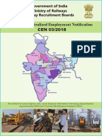 RRBs - JE Centralized Employment Notice No.03-2018