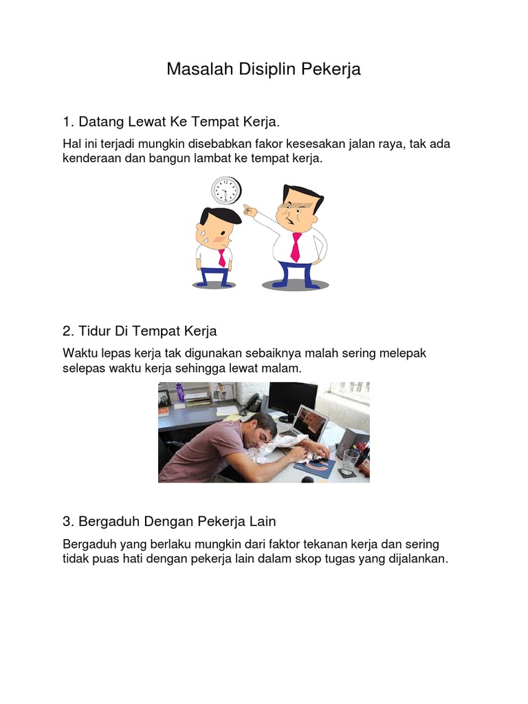 Isu Disiplin Pekerja Pdf