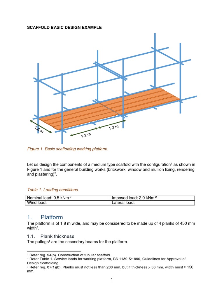 Scaffold Basic Design Example_Tubular Bending Scaffolding