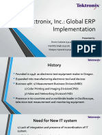 Tektronix, Inc.: Global ERP Implementation