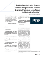 Analisis Economico Del Derecho Desde La Perspectiva Notarial PDF