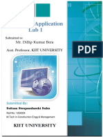 Computer Application Lab 1: Kiit University