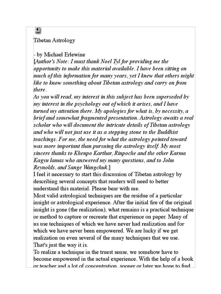 Tibetan Astrology PDF Tibetan Buddhism Nature