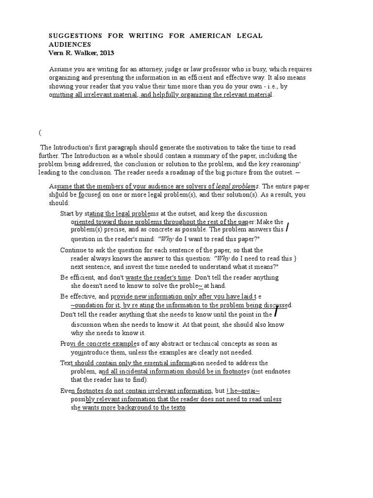 8 Big Rules by Prof Vern Walker | PDF | Question | Communication