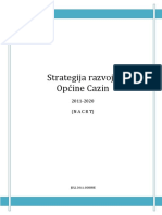 Nacrt Strategije Razvoja Opcine Cazin PDF