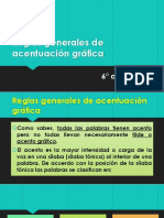 Reglas Generales de Acentuación Gráfica