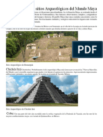 Chichén Itzá y Los Sitios Arqueológicos Del Mundo Maya