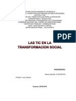 Las Tic en La Transformacion Social PDF