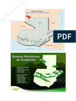 Volcanes y Montañas de Guatemala en Mapa