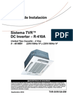 TVR II Cassette 4 Vías - Manual de Instalación (Español)