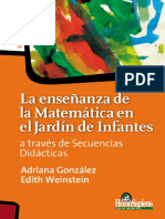 La Enseñanza de La Matemática en El Jardín de Infantes a Través de Secuencias Didácticas - Adriana Gonzáles, Edith Weinstein