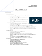 kh3030 Volleyball Skills Notebook