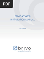 P MAN PUB Brivo ACS6000 Installation Manual