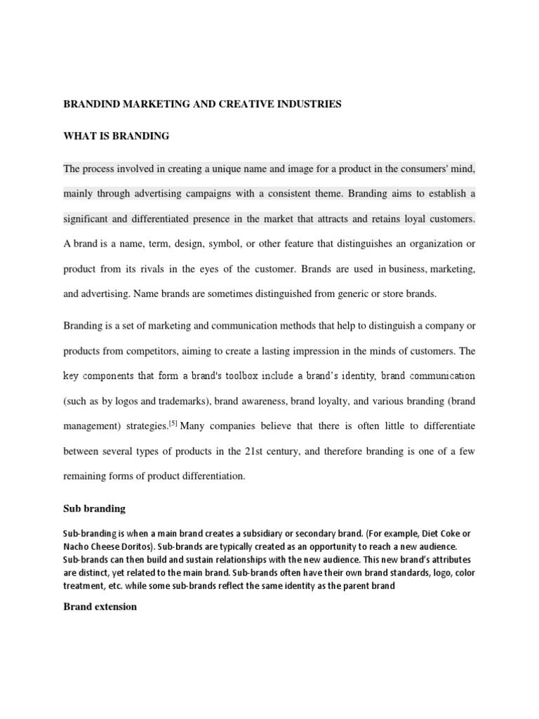 Branding and Marketing Strategies | PDF | Brand | Marketing