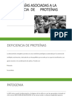 Patologías Asociadas A La Deficiencia de Proteínas 1