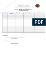 OJT Learning Journal Form