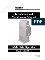 Installation and Maintenance Manual: Model SL500-11