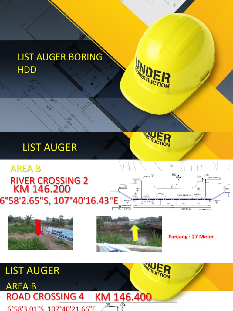List Auger Boring HDD | PDF | Home & Garden | Technology & Engineering